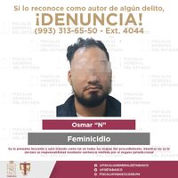 Condenan a 50 años de cárcel a feminicida de Tabasco; estaba prófugo en EU desde 2015