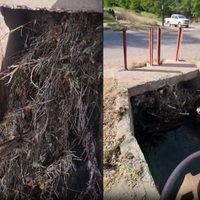 Cortan el agua del Dique Ballester porque bloquearon un canal principal de forma intencional