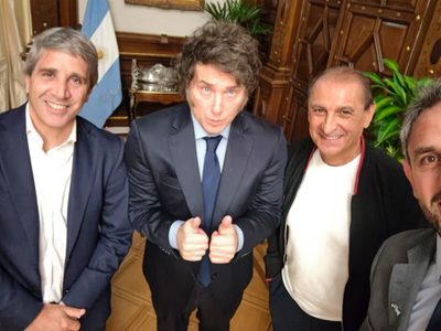 Javier Milei recibió a Ramón Díaz después de que expropiaran su campo en La Rioja
