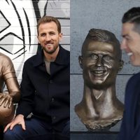 Estatuas de estrellas como Harry Kane y Cristiano Ronaldo no siempre convencen
