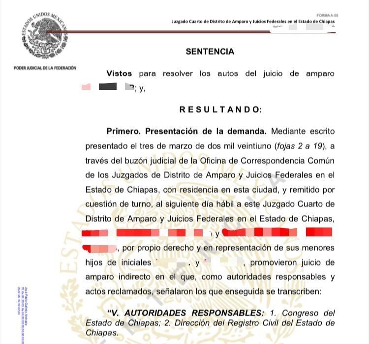 sentencia