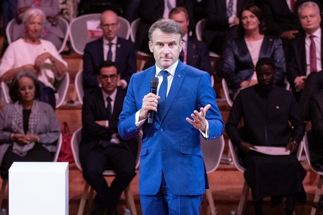 Macron Foto Andre Pain  AP