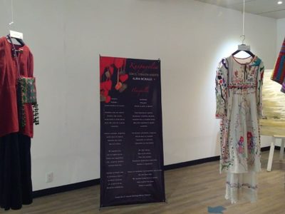Inauguran exhibición sobre textiles en el Salón de la Plástica Mexicana, obra de Aliria Morales