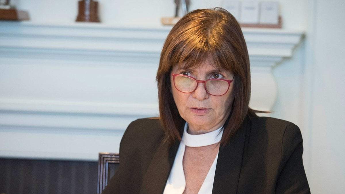 La exministra de Seguridad, Patricia Bullrich. Fuente: (Twitter)