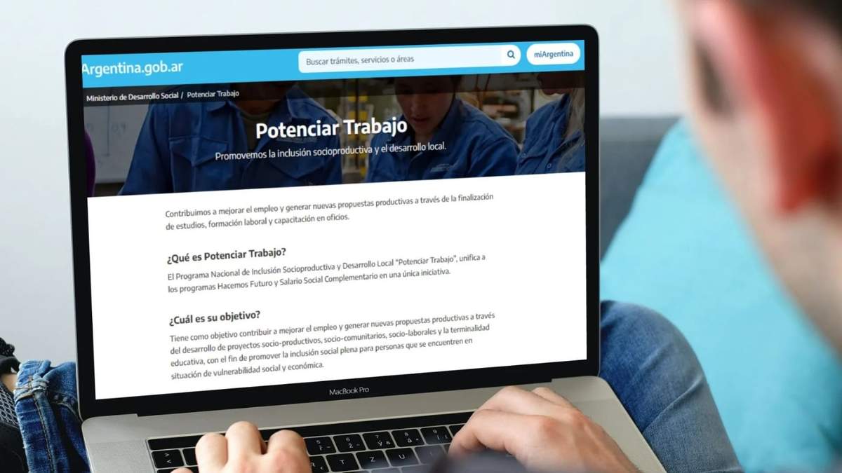 El Potenciar Trabajo era el programa de asistencia más grande del Gobierno. Fuente: (Twitter)
