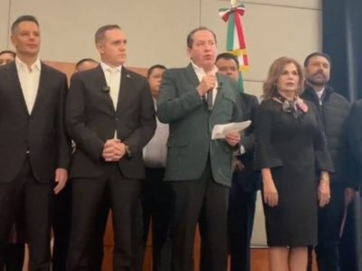 Eruviel Ávila, Alejandro Murat y Adrián Rubalcava forman alianza para apoyar a Sheinbaum (Video)