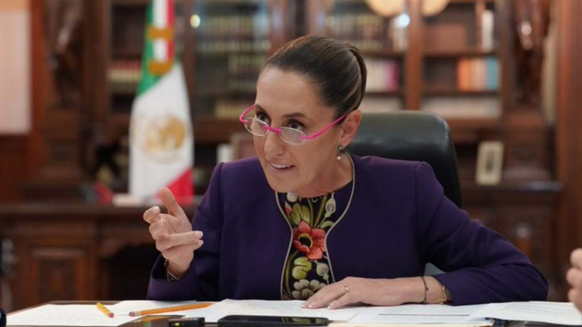 La presidenta mexicana en la llamada con Trump