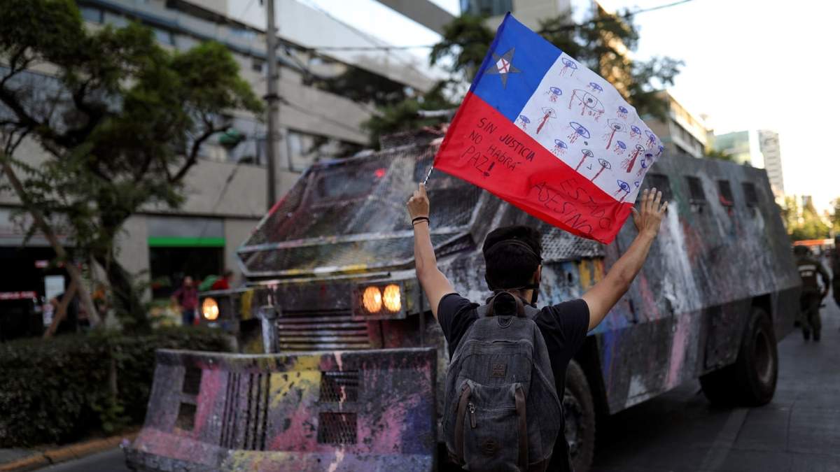 Imagen ilustrativa de las protestas del 2019. Fuente: (Twitter)