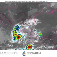 Se forma tormenta tropical 'Priscilla” frente a las costas de Colima