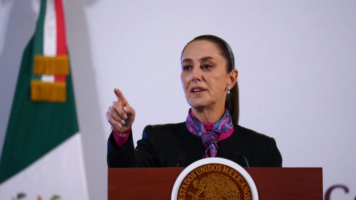 Claudia Sheinbaum en la mañanera del pueblo