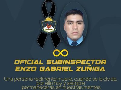 Dolor en la Policía por el joven oficial que murió atropellado en Piedra del Águila