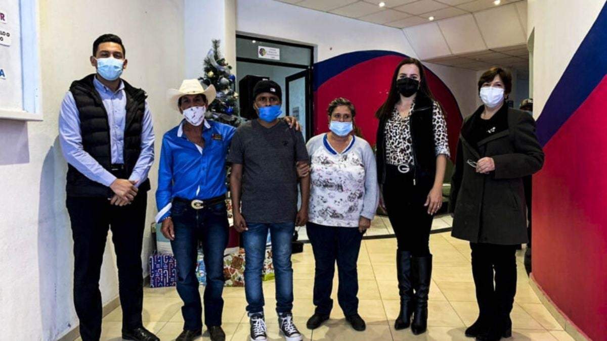 Roberto Carlos Salas, el reencuentro con su familia