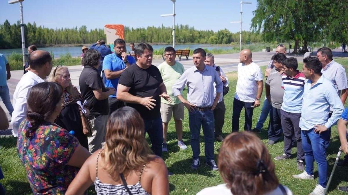 Koopmann, Gaido y vecinalistas. Fuente: (Twitter)