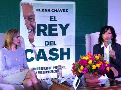 Elena Chávez y Anabel Hernández denuncian censura para la presentación del libro "El rey del cash"