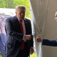 Trump reitera acusaciones de fraude en elecciones, durante un mitin en Ohio