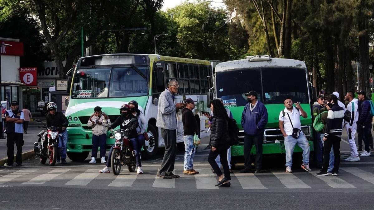 Transportistasen la Cdmx. Bloqueos
