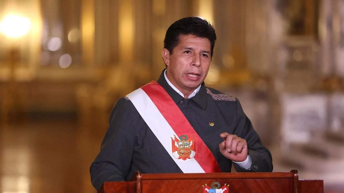 Pedro Castillo, presidente de Perú. Fuente: (Twitter)
