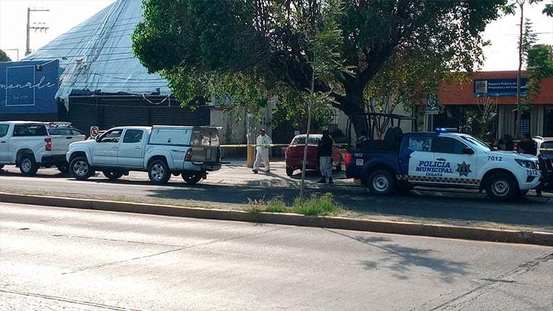 El escenario del crimen en Celaya