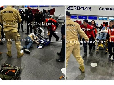 Apuñalan a un venezolano en la Terminal 2 del AICM
