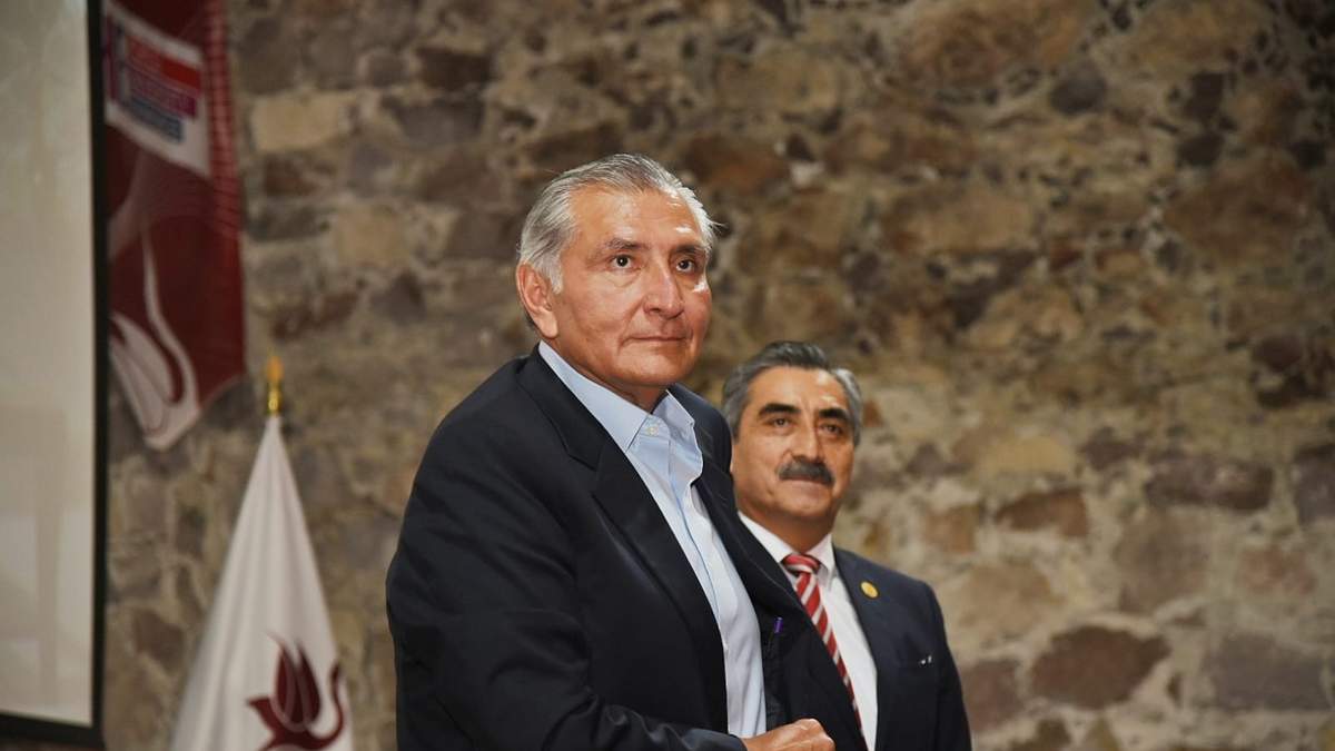 Adán Augusto López en la UAEH el 12 de julio de 2023