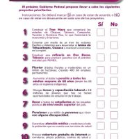 AMLO presenta boleta para consulta sobre Tren Maya, refinería y programas prioritarios