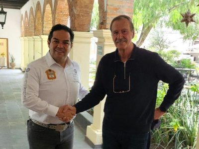 Fox da espaldarazo a Enrique Vargas en su aspiración como candidato al Edomex