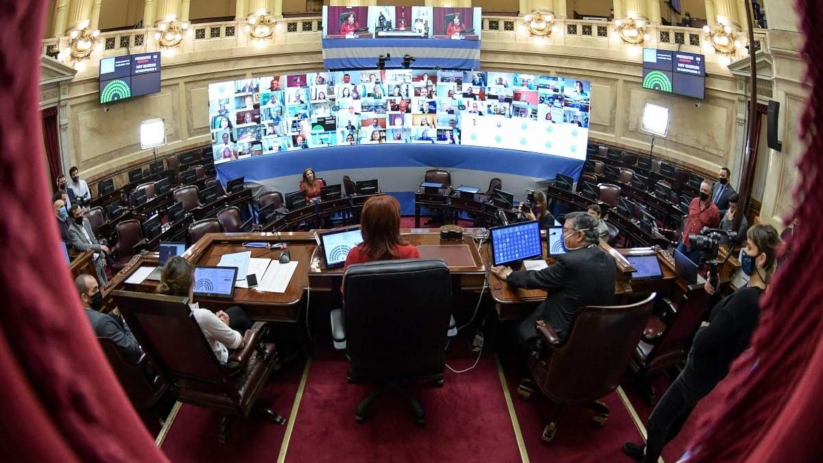 Senado de la Nación. Fuente: (Twitter)