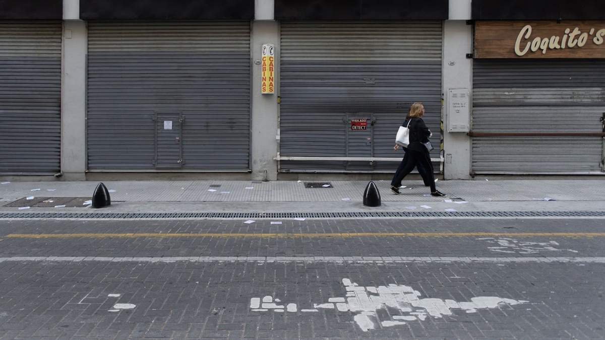 Locales sin actividad comercial. Foto: (Twitter)