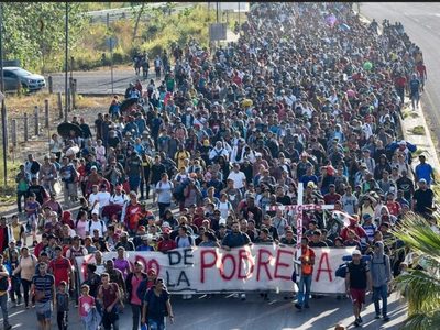 Sigue su recorrido por México la caravana migrante “Éxodo de la Pobreza”