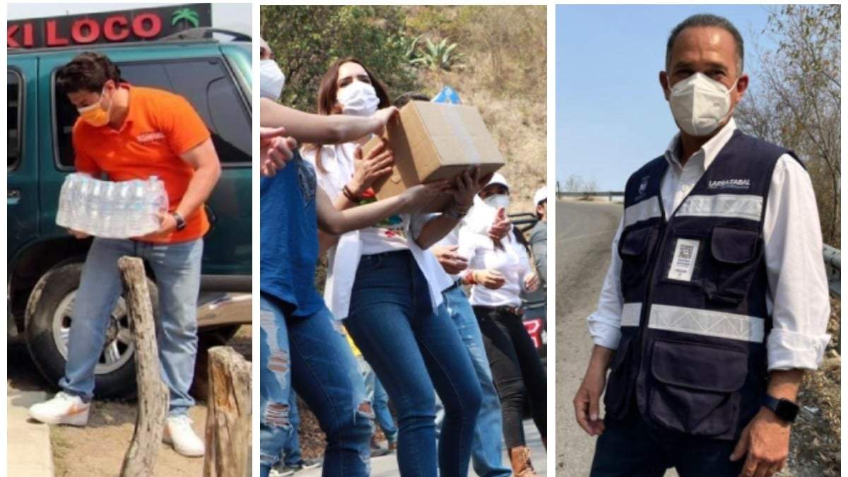 Samuel García, Clara Luz Flores y Fernando Larrazabal acudieron a Santiago