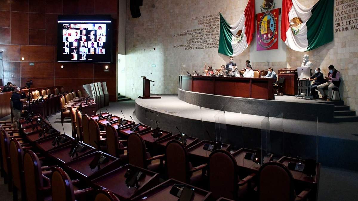 Sesión del Congreso de Oaxaca