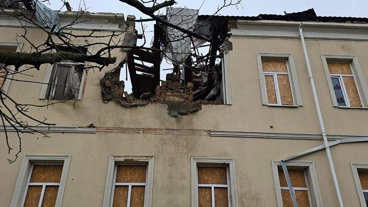 Daños a edificios provocado por ataques con drones