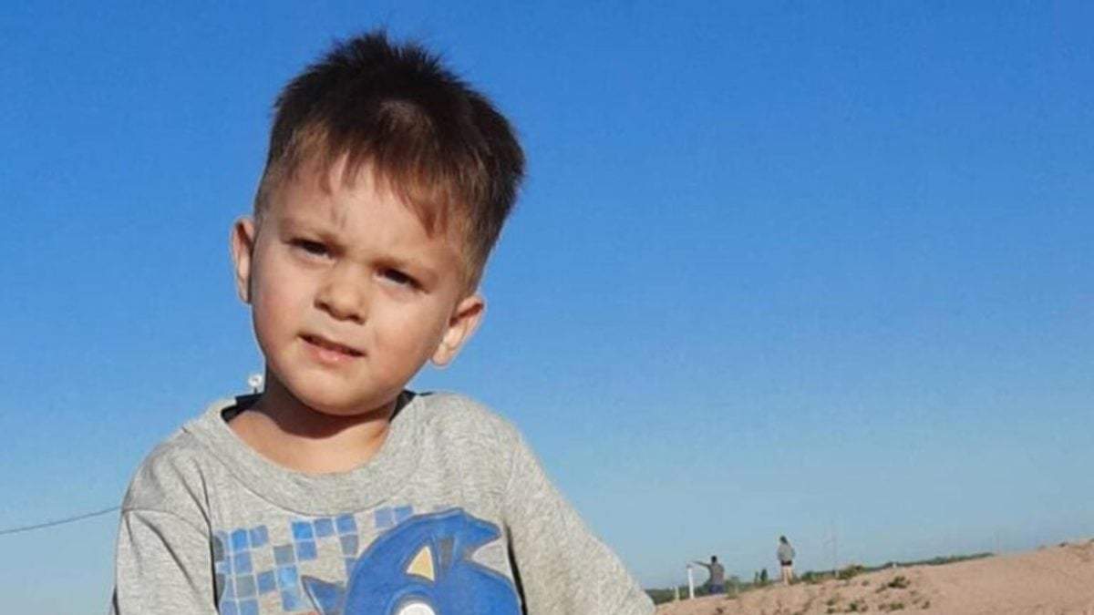 Santiago Galdeano, el niño desaparecido en Plottier. Fuente: (Twitter)