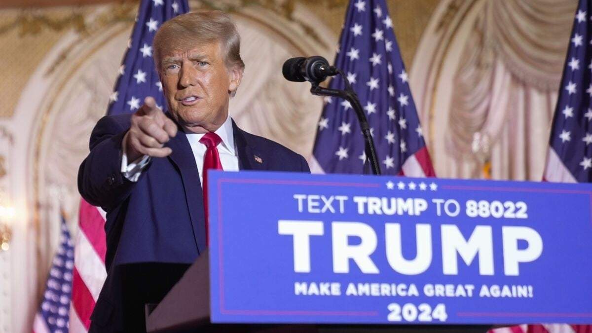 El expresidente de Estados Unidos, Donald Trump, inició campaña