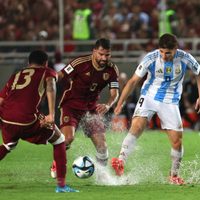 En medio de los charcos: a la Selección Argentina se le escapó el triunfo en Maturín
