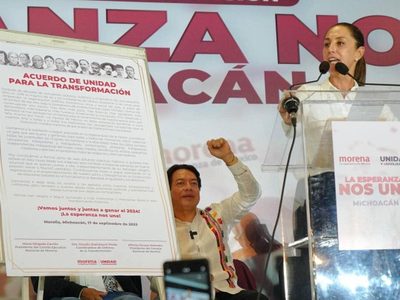 En el arranque de su gira, Sheinbaum arremete contra el PRIAN: “Ellos representan la guerra"