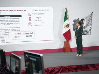 Sheinbaum envía reforma para armonizar leyes contra la extorsión