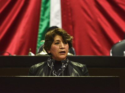 Delfina Gómez regresa a su escaño en el Senado de cara a las elecciones en el Edomex
