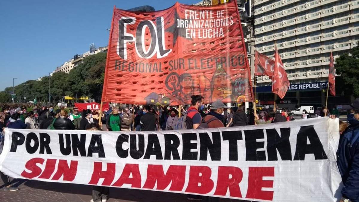 El reclamo se extendió en toda la provincia. Fuente: (Twitter)