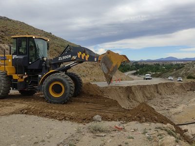 Vialidad Nacional trabaja en la reconstrucción de la Ruta 40 entre Las Lajas y Chos Malal