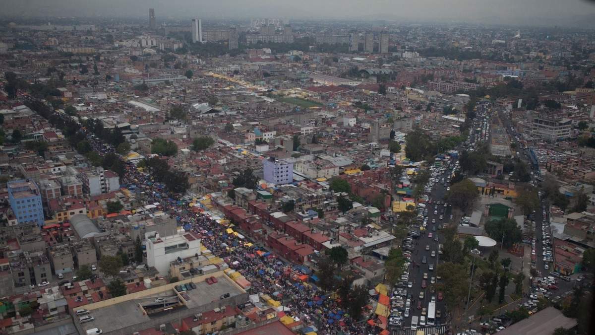 Vista aérea de la Ciudad de México
