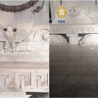 Destruyen un águila del Hemiciclo a Juárez en la CDMX