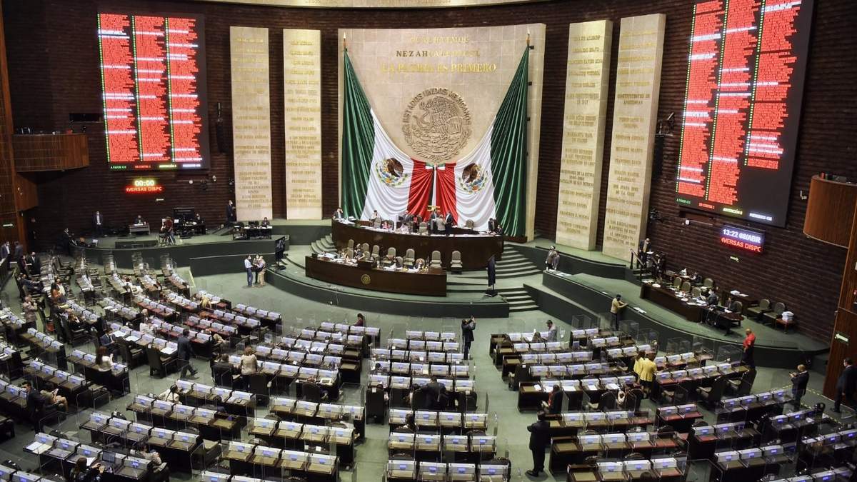 El salón de plenos de la Cámara de Diputados