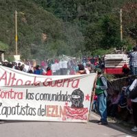 Con megaproyectos, gobierno respalda el despojo "mediante la militarización": zapatistas