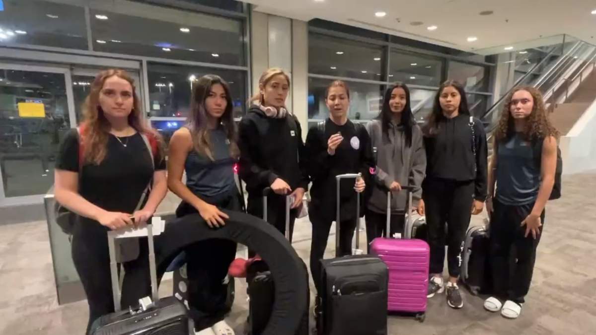 Las integrantes de la Selección Mexicana de Gimnasia Rítmica
