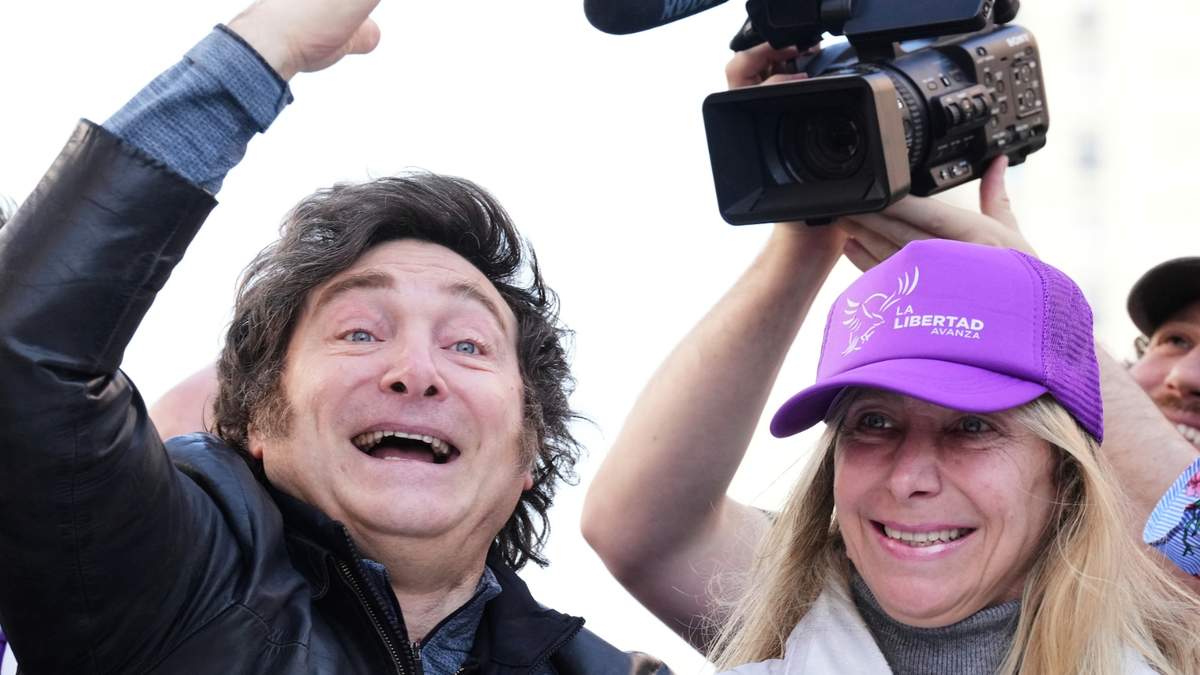Javier Milei y su hermana Karina