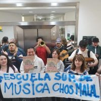Estudiantes de la Escuela de Música de Chos Malal llevaron a la capital el reclamo por el edificio propio
