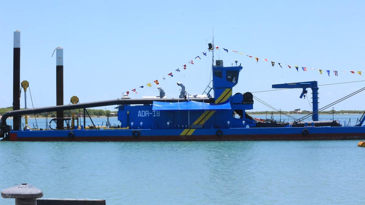 Arranca dragado del canal de navegación del Puerto del Norte de Tamaulipas
