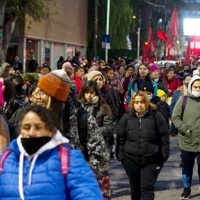 El clima no calló el reclamo de “Ni Una Menos”