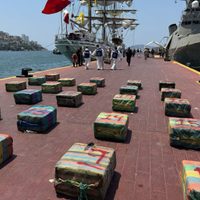 La Marina detiene a cinco hombres y decomisa 1.8 toneladas de cocaína (Video)